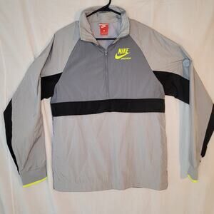 Vintage 1990’s/Y2K Nike 1/4 Zip Windbreaker Pullover Jacket Medium Orange Tag